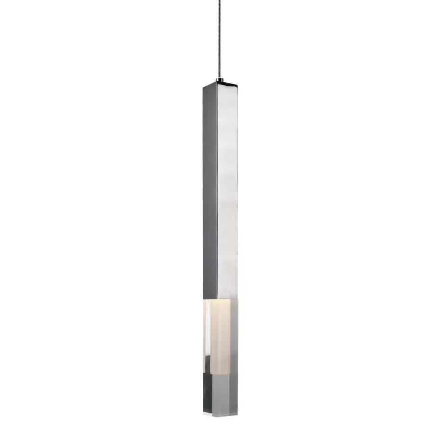 Sleek Mini Pendant with Crystal-Like Acrylic and Integrated LED - Image 1