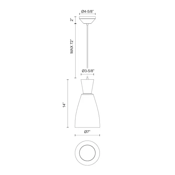 Arlo 7-Inch Pendant in Matte Black with Clear Glass - Image 9