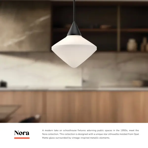 Nora 14-Inch Pendant Light in Matte Black - Image 9