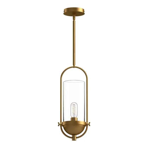 Cyrus 8-Inch Pendant in Aged Gold - Image 1