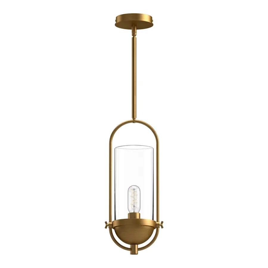 Cyrus 8-Inch Pendant in Aged Gold - Image 1