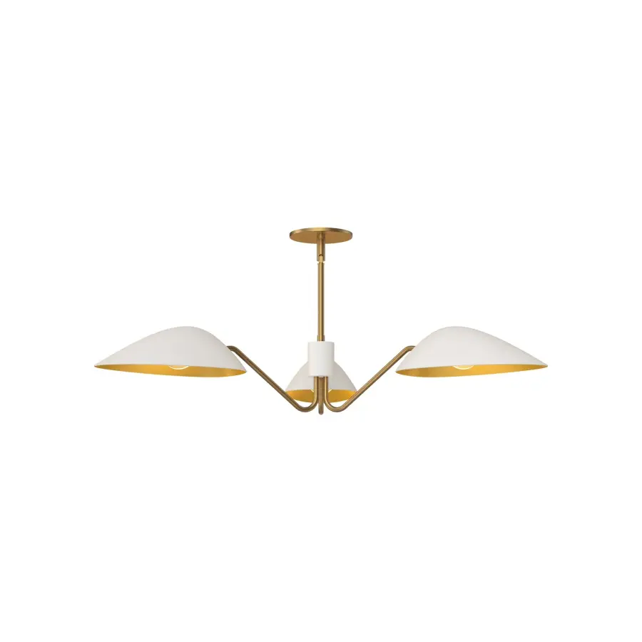 Oscar 36-Inch Pendant in Aged Gold & Matte Black - Image 6