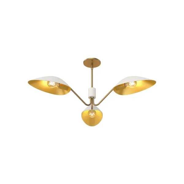 Oscar 36-Inch Pendant in Aged Gold & Matte Black - Image 7