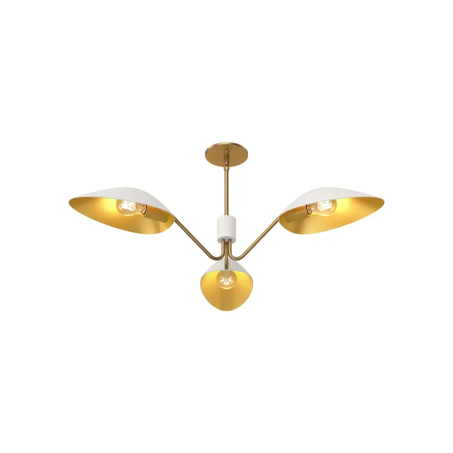 Oscar 36-Inch Pendant in Aged Gold & Matte Black - Image 7