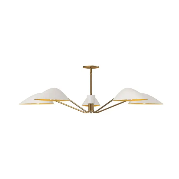 Oscar 46-Inch Pendant in Aged Gold & Matte Black - Image 9