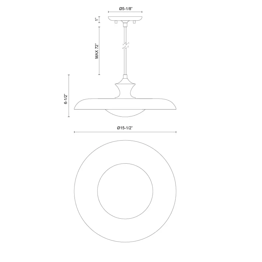 Minori 15-Inch Pendant in Cerulean - Image 20