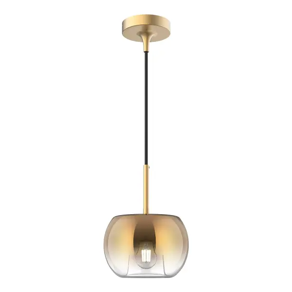 Samar 8-Inch Pendant Light in Chrome with Opal Glass - Image 11