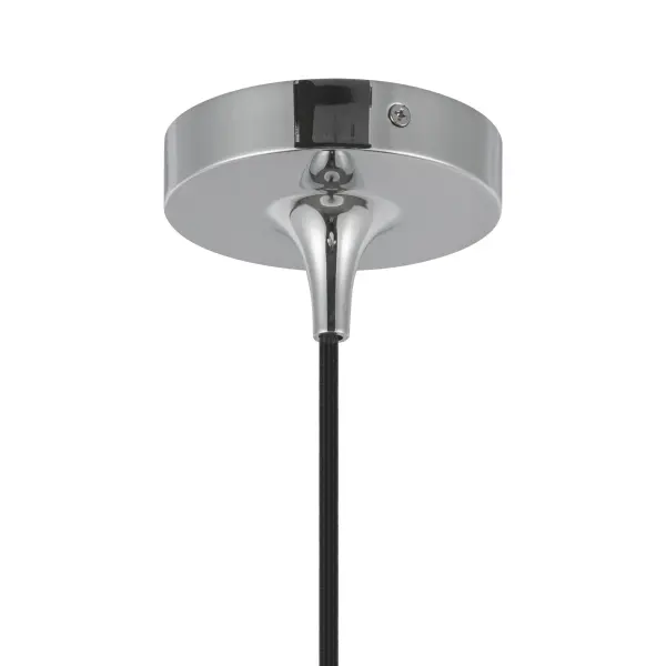 Samar 8-Inch Pendant Light in Chrome with Opal Glass - Image 5