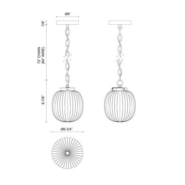 Cherise 7-Inch Pendant Light - Image 10