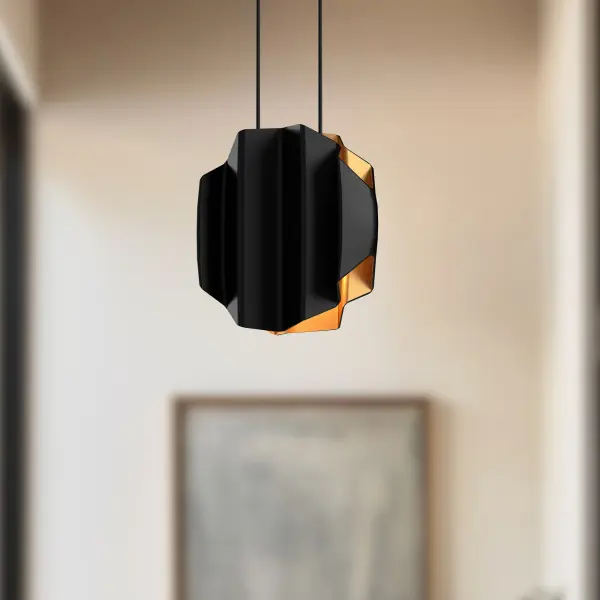 Sculptural Modern Pendant with Striking Textured Design - Image 3