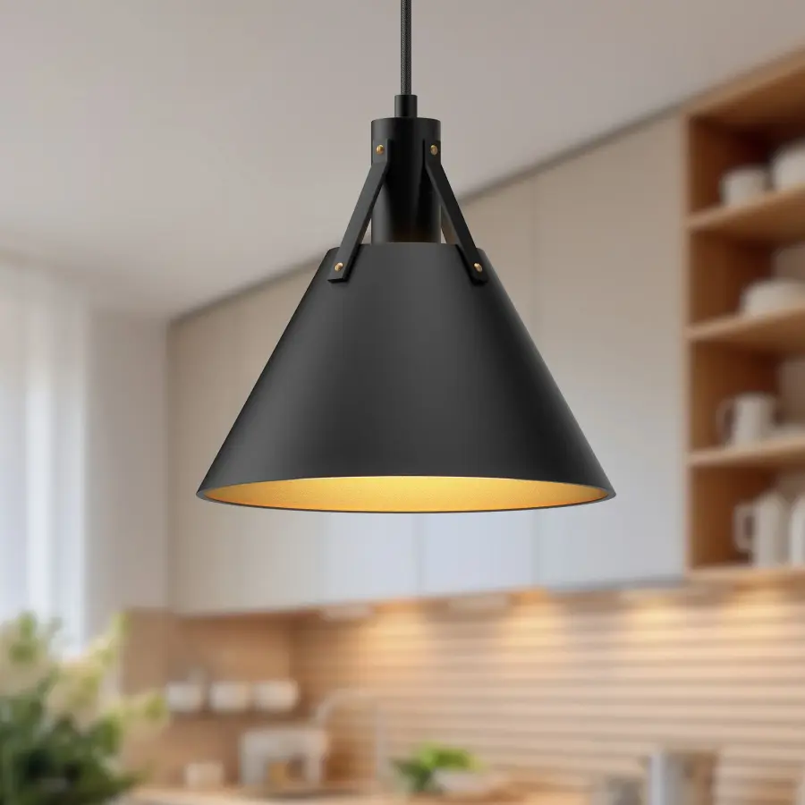 Archer 10-Inch Pendant in Matte Black - Image 3