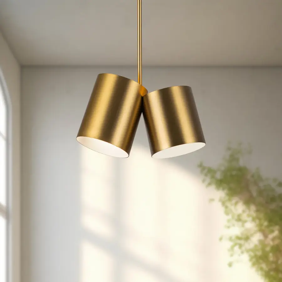Keiko 14-Inch Pendant in Brushed Gold - Image 3