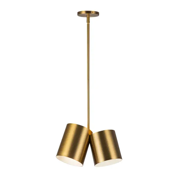 Keiko 14-Inch Pendant in Brushed Gold - Image 9