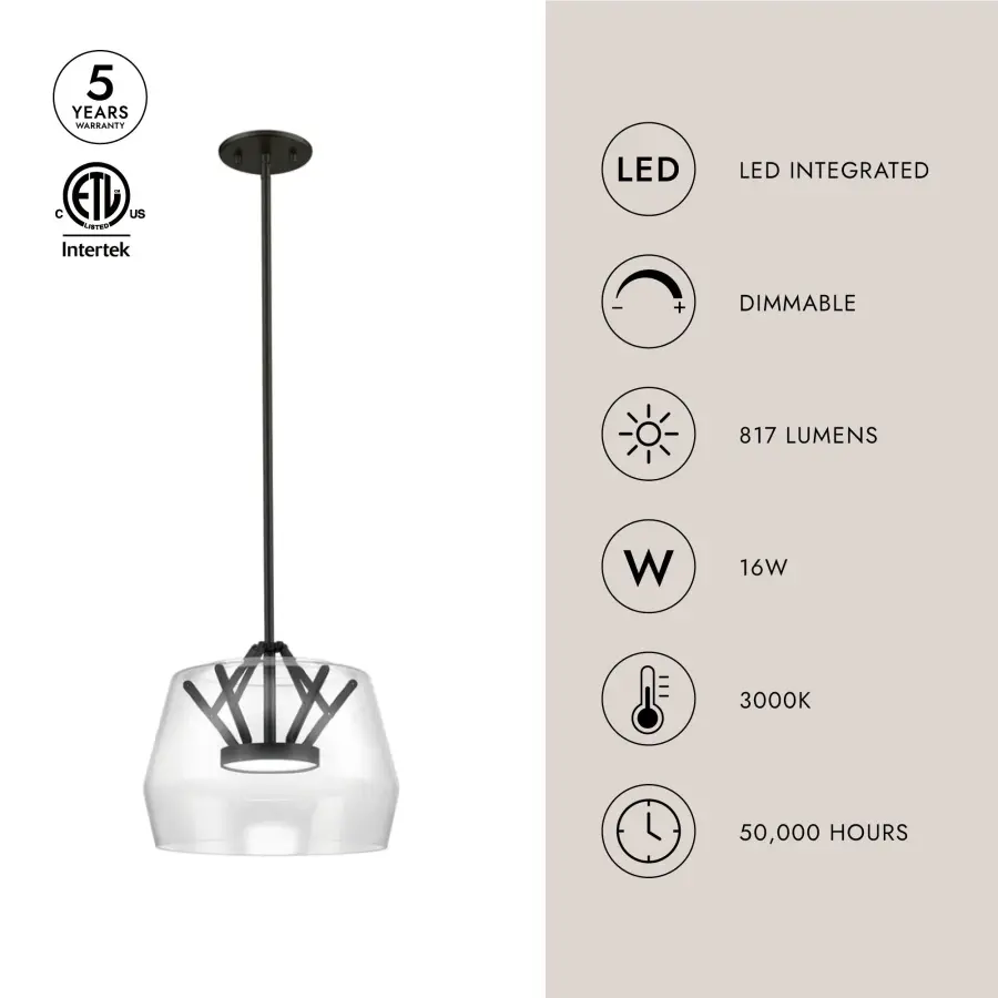 Deco 12-Inch Pendant Light - Image 6