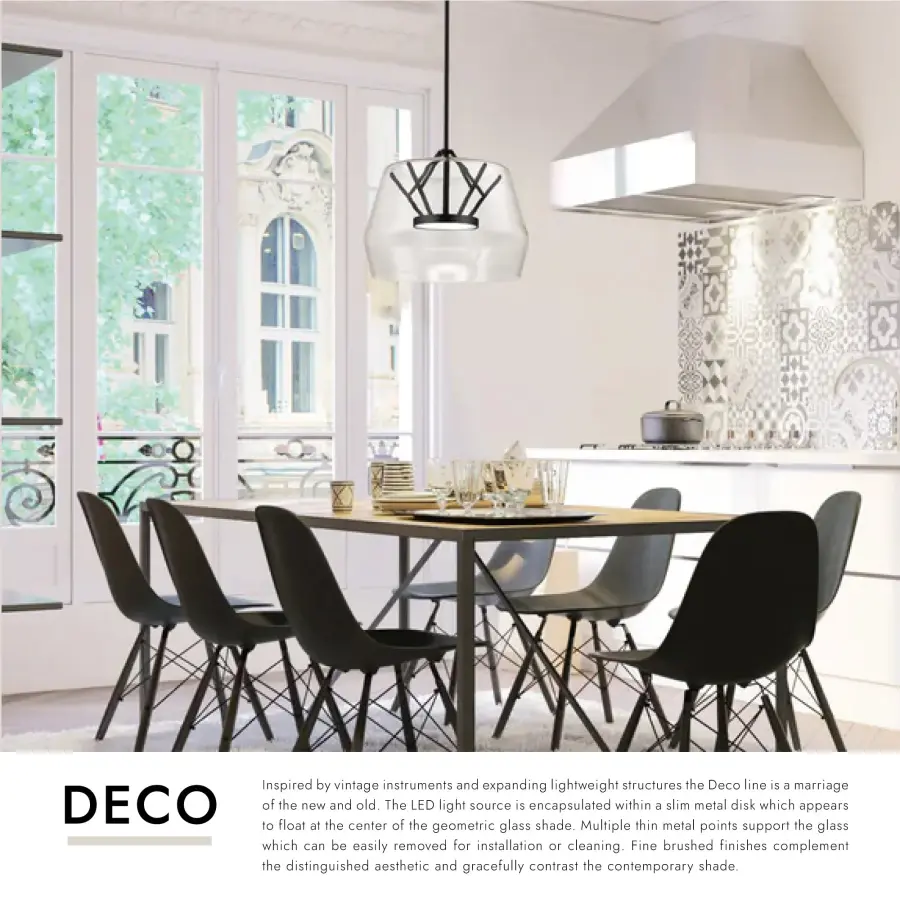 Deco 18-Inch Pendant Light - Image 6