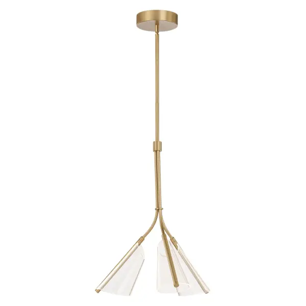 Striking Modern Pendant with Edge-Lit Acrylic Shade - Image 1