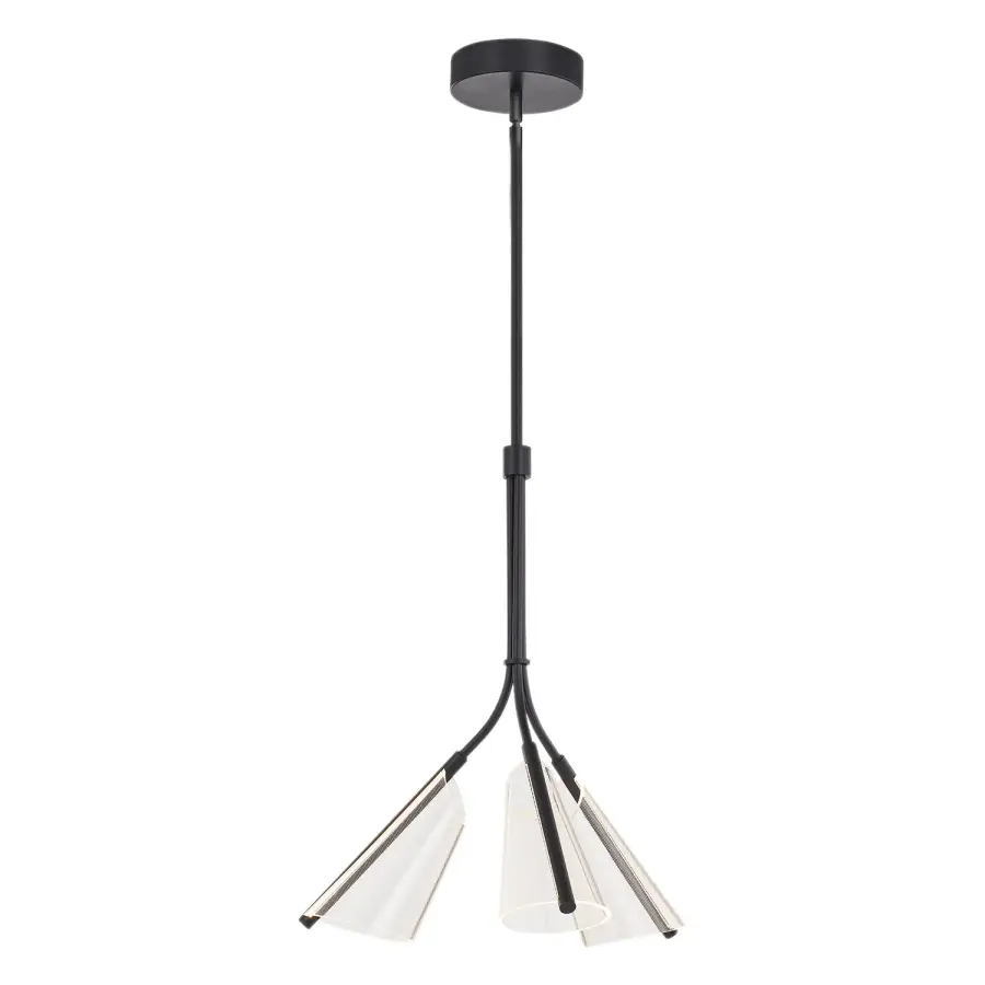 Striking Modern Pendant with Edge-Lit Acrylic Shade - Image 6