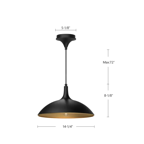 Abel 14-Inch Pendant in Brushed Gold - Image 11