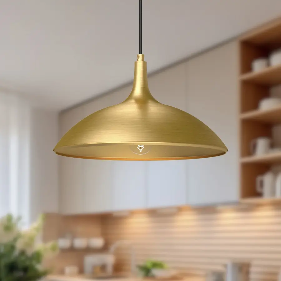 Abel 14-Inch Pendant in Brushed Gold - Image 4
