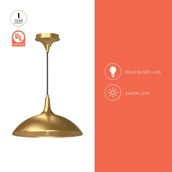 Abel 14-Inch Pendant in Brushed Gold - Image 9