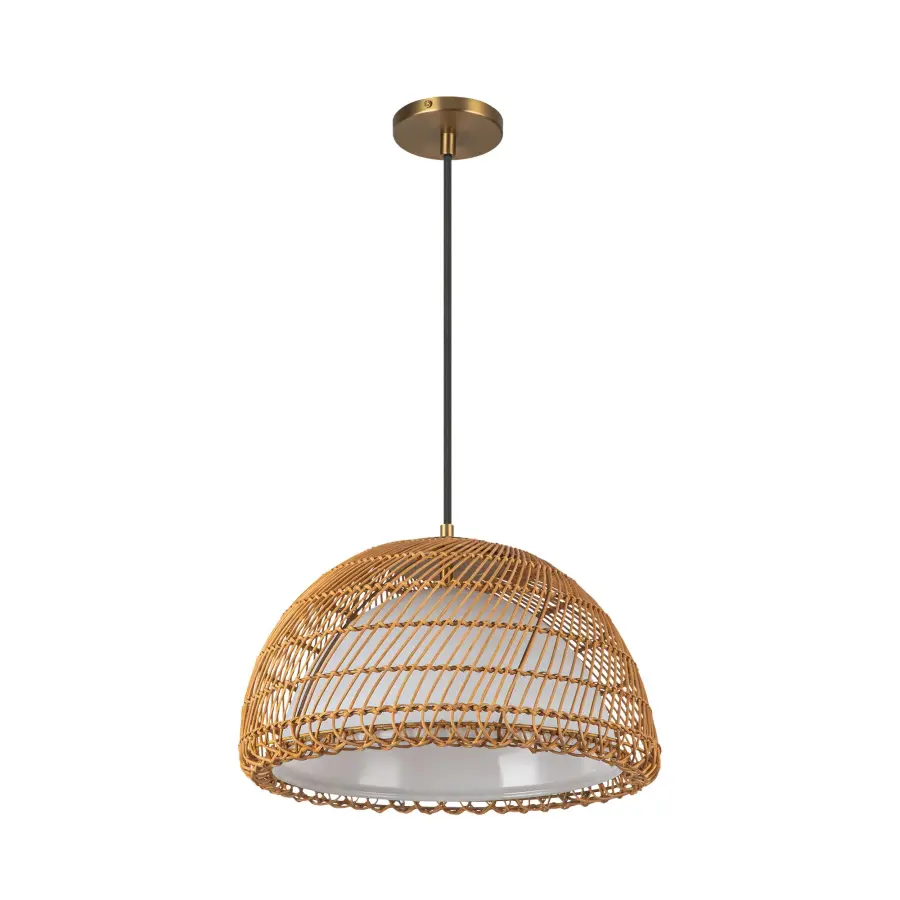 Bondi 16" Rattan Pendant Light - Image 11