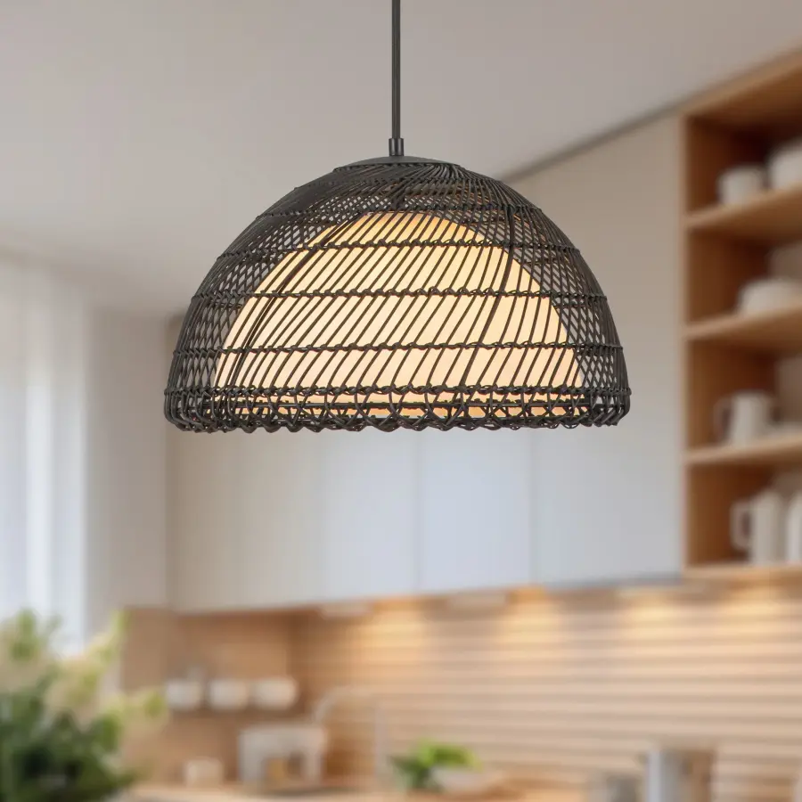 Bondi 16" Rattan Pendant Light - Image 3