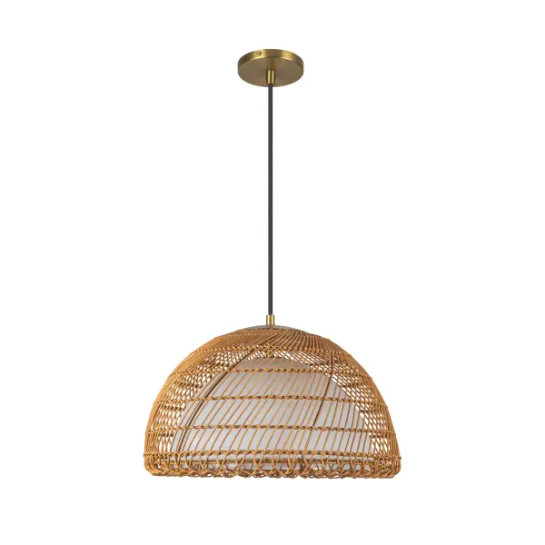 Bondi 16" Rattan Pendant Light - Image 9