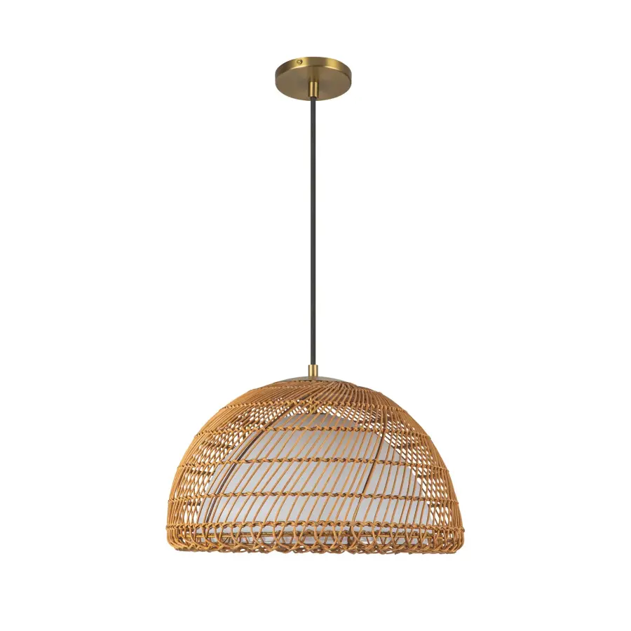 Bondi 16" Rattan Pendant Light - Image 9