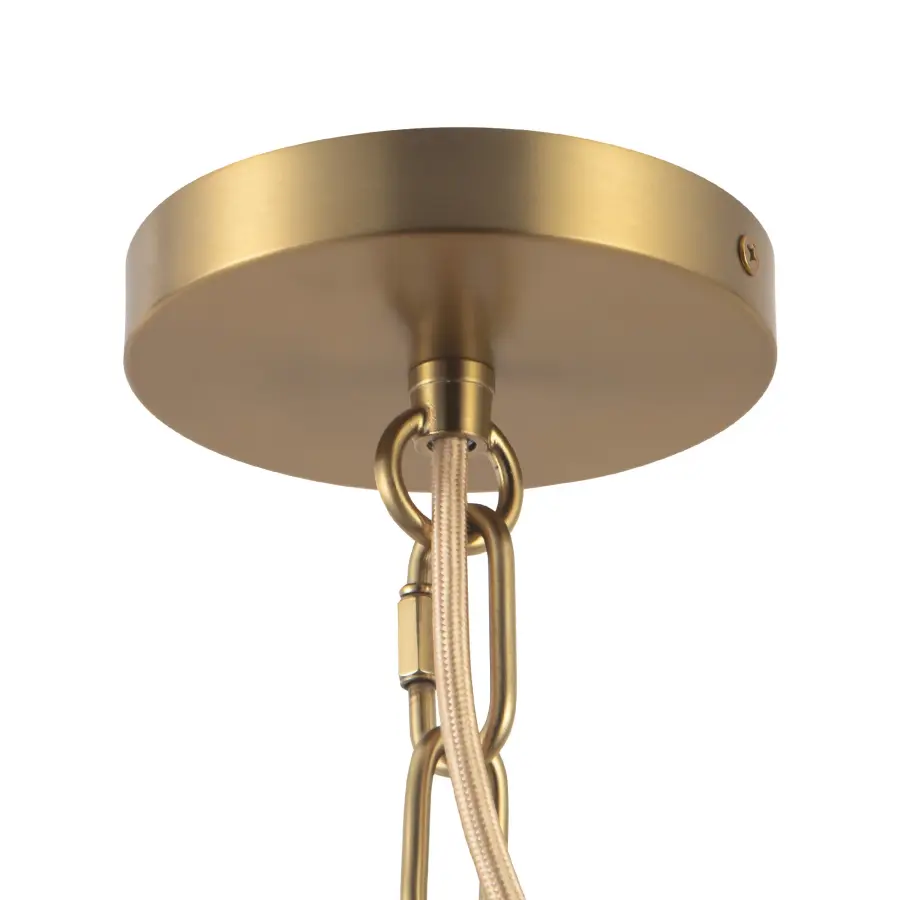 Farrah 12-Inch Pendant in Matte Black with Amber Glass - Image 11