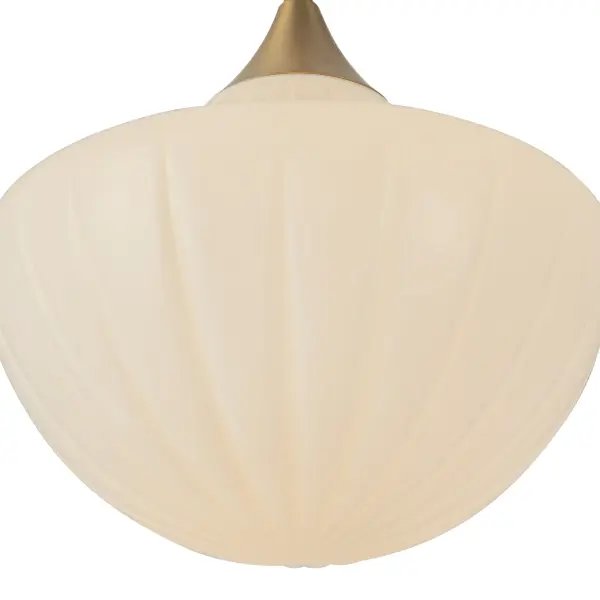 Farrah 12-Inch Pendant in Matte Black with Amber Glass - Image 22