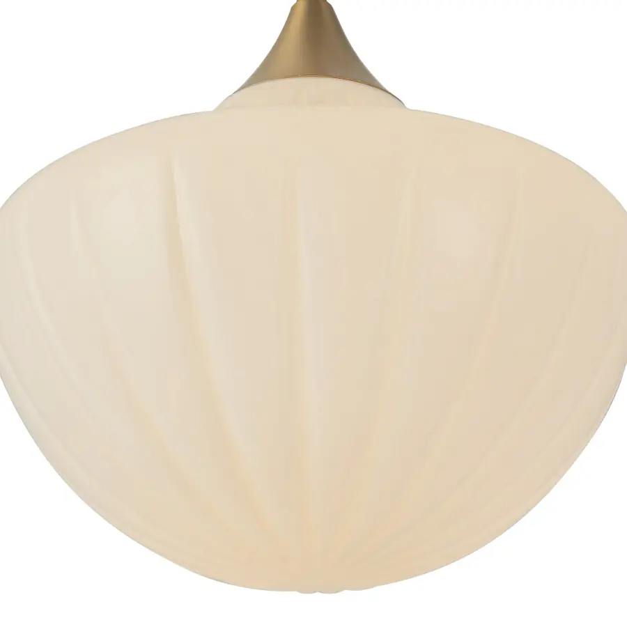 Farrah 12-Inch Pendant in Matte Black with Amber Glass - Image 22