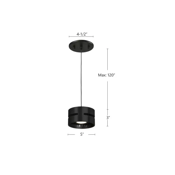 Oxford 5-Inch LED Pendant in White - Image 11