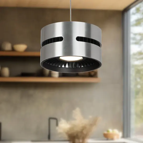 Oxford 5-Inch LED Pendant in White - Image 3