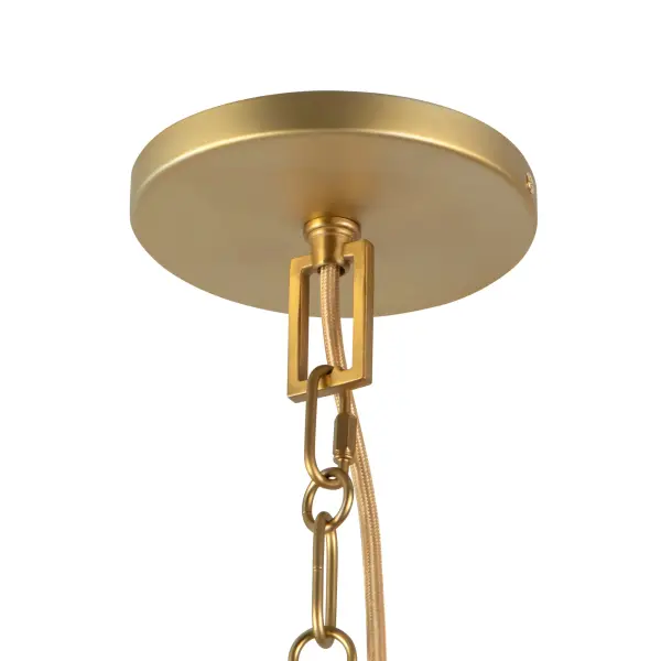 Scout 13-Inch Pendant in Matte Black with Blue Linen Shade - Image 12
