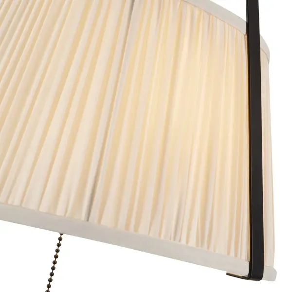 Scout 13-Inch Pendant in Matte Black with Blue Linen Shade - Image 19