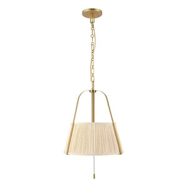 Scout 13-Inch Pendant in Matte Black with Blue Linen Shade - Image 34