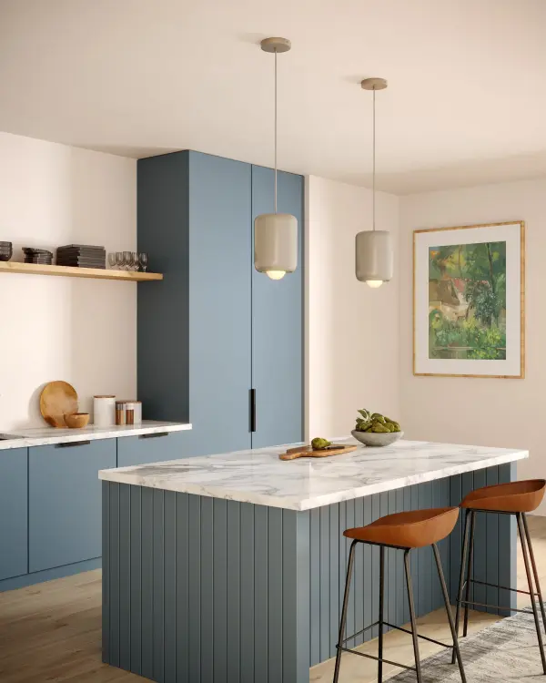 Minimalist Elegance with Organic Curves and Warm LED Glow - Image 2