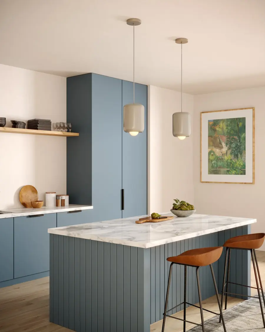 Minimalist Elegance with Organic Curves and Warm LED Glow - Image 2