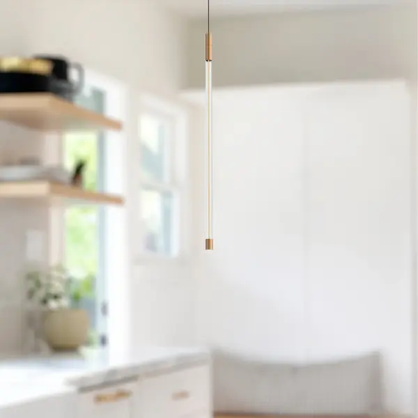 Motif 21-Inch Pendant Light in Brushed Gold - Image 15