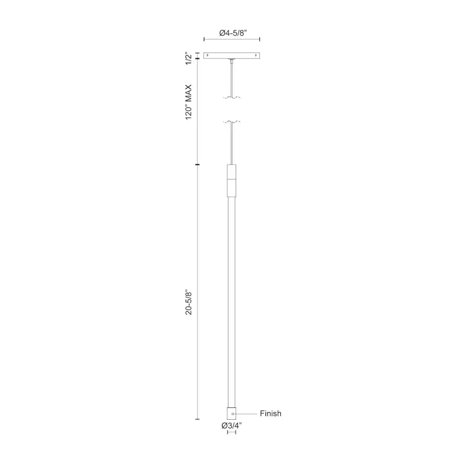 Motif 21-Inch Pendant Light in Brushed Gold - Image 19