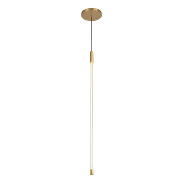Motif 27-Inch Pendant Light in Brushed Gold - Image 5