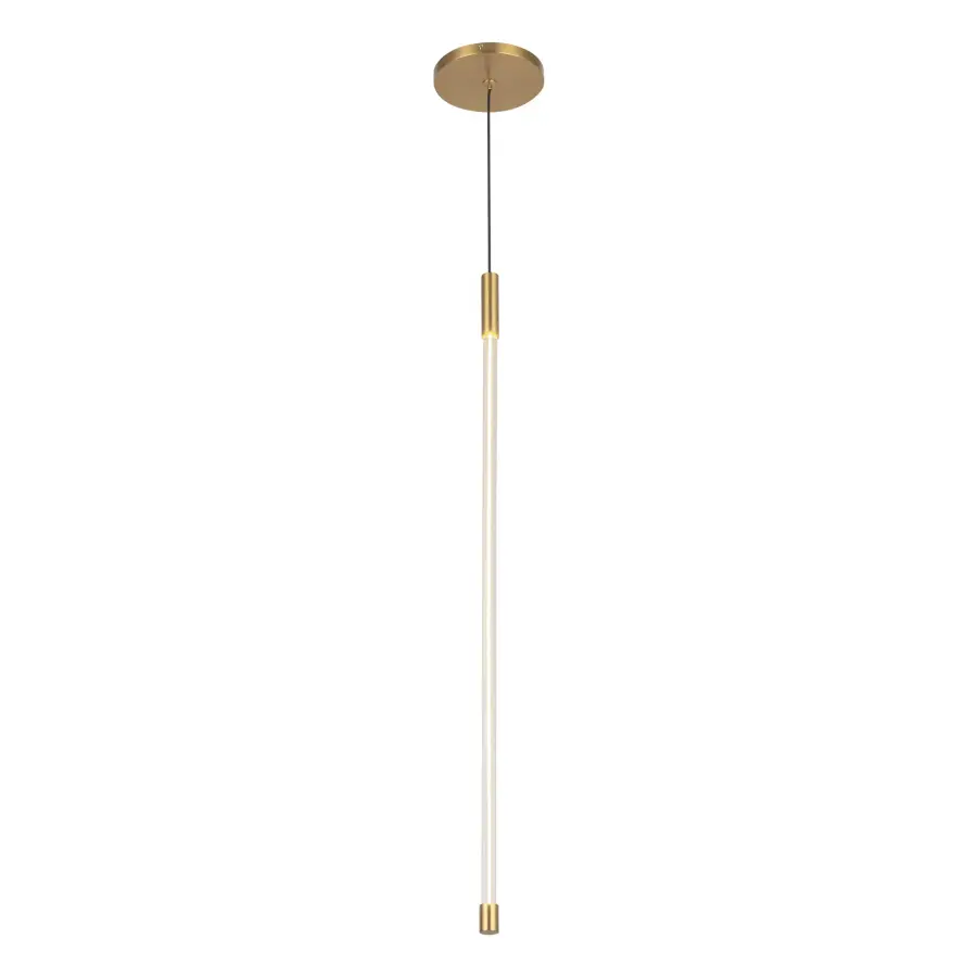 Motif 27-Inch Pendant Light in Brushed Gold - Image 5