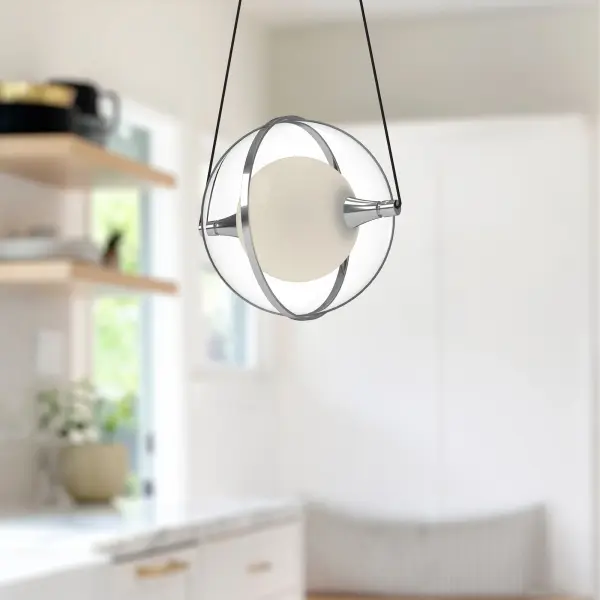 Aries 8-Inch Pendant in Brushed Gold - Image 2