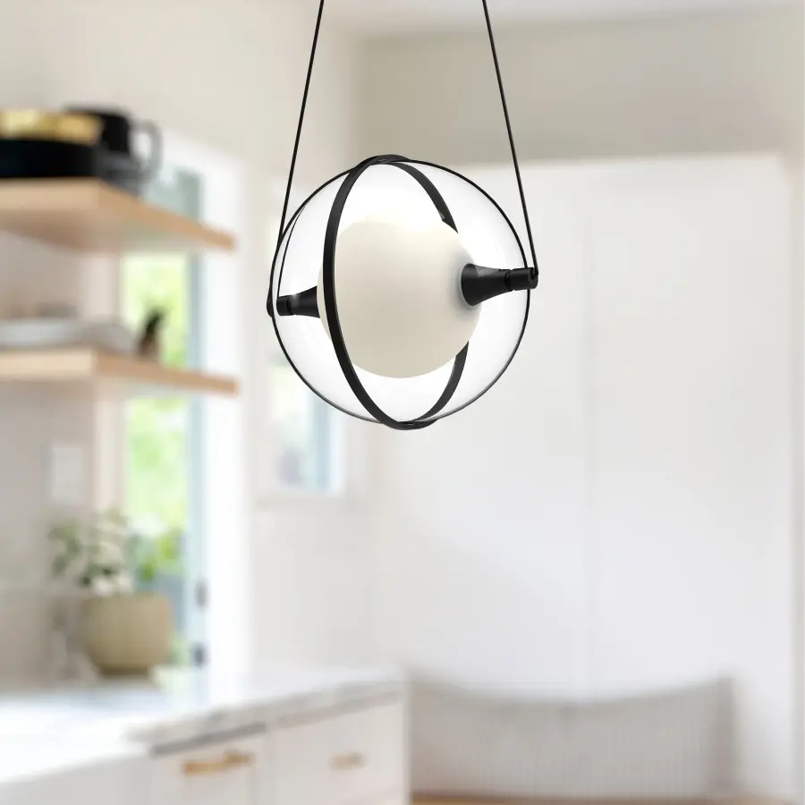 Aries 8-Inch Pendant in Brushed Gold - Image 3