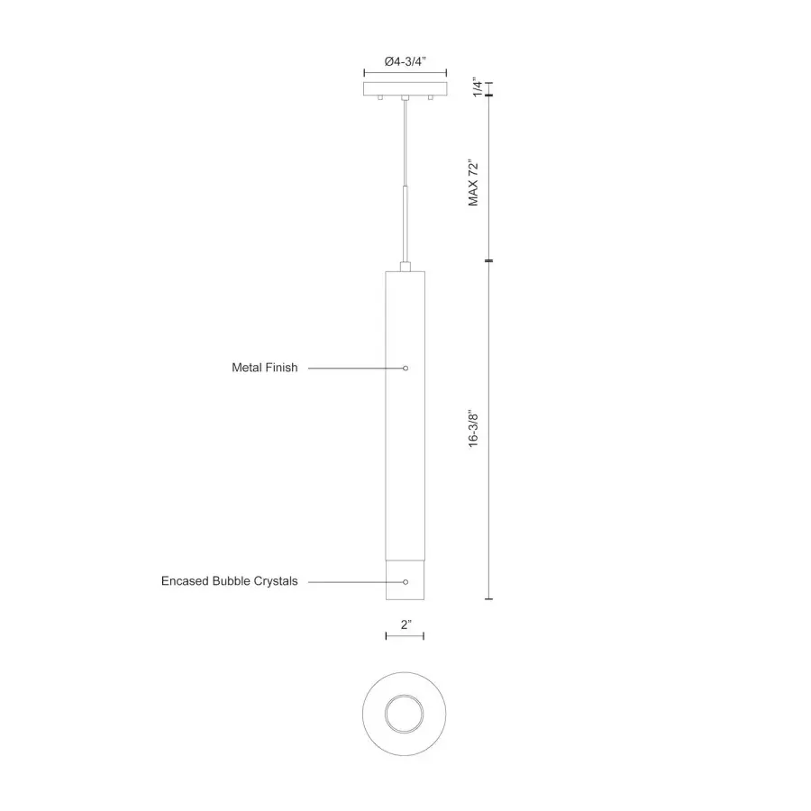Pendula 16-Inch LED Pendant - Image 9