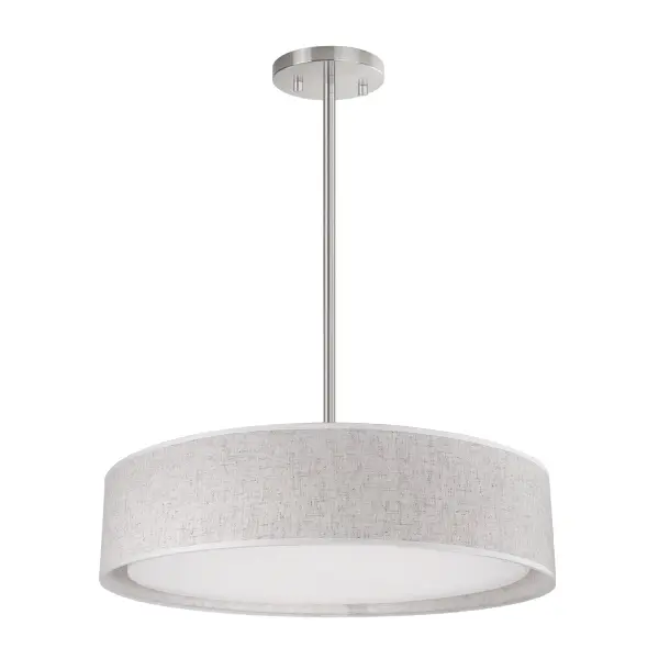 Sophisticated Fabric Pendant with Customizable LED Color Temperature - Image 10