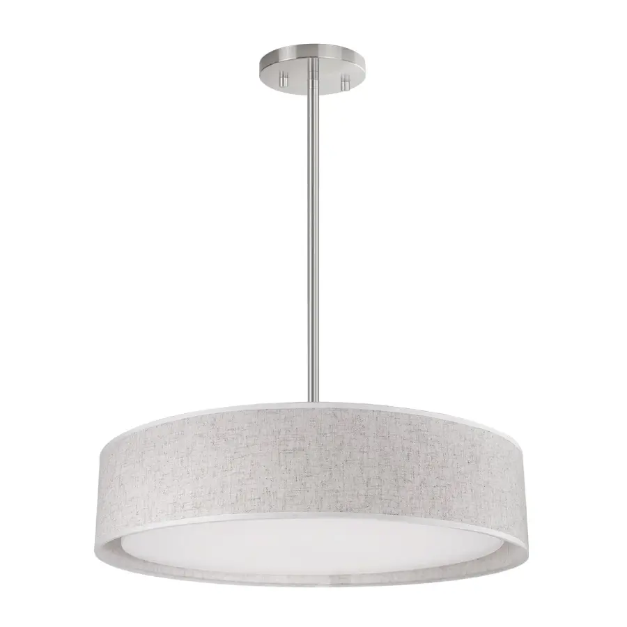 Sophisticated Fabric Pendant with Customizable LED Color Temperature - Image 10