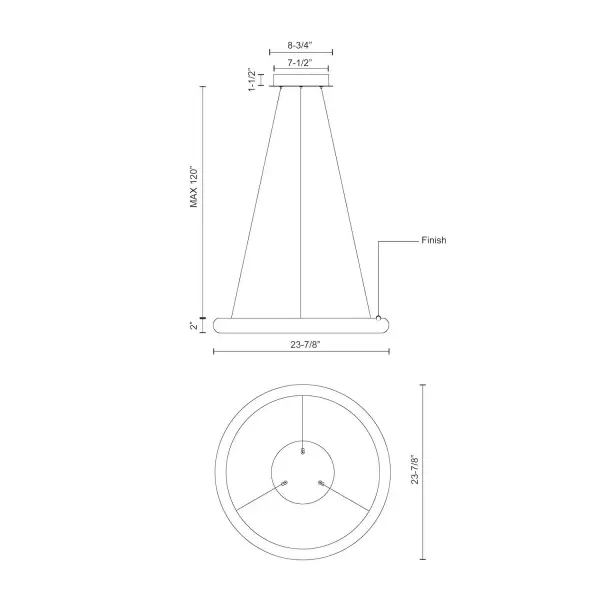 Cumulus Minor 24" Pendant Light - Image 3