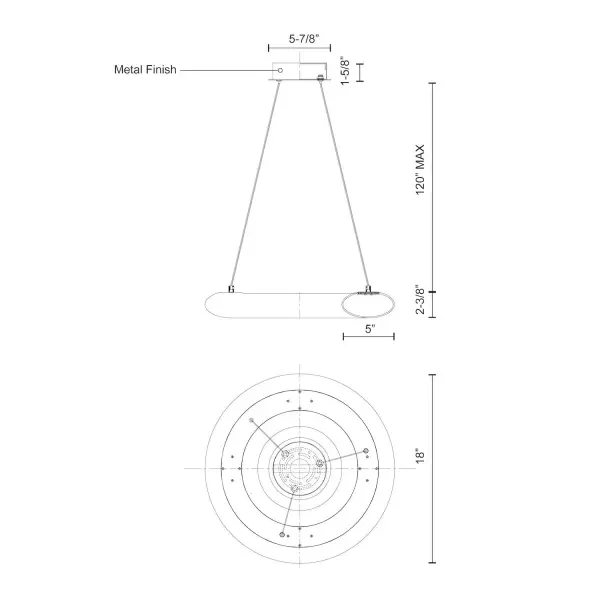 Cumulus 18-Inch Pendant Light - Image 4