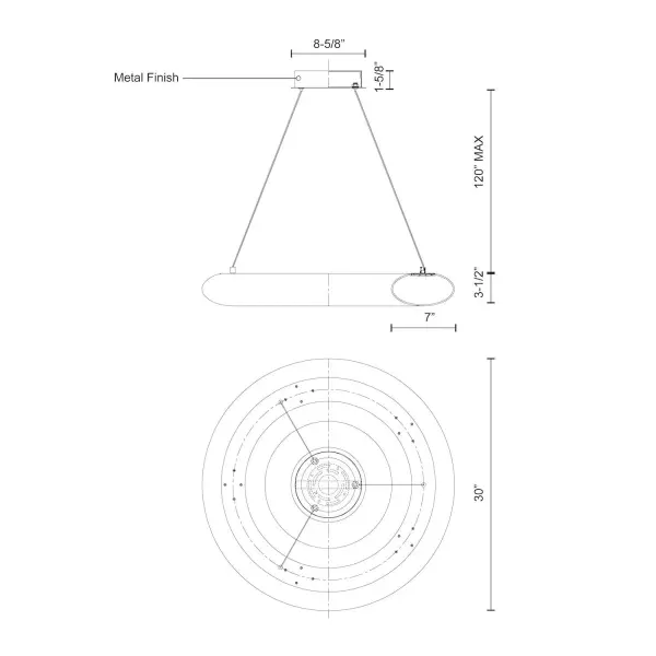 Cumulus 30-Inch Pendant Light - Image 4
